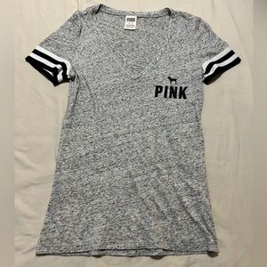 Women’s medium short sleeve, V-neck- PINK